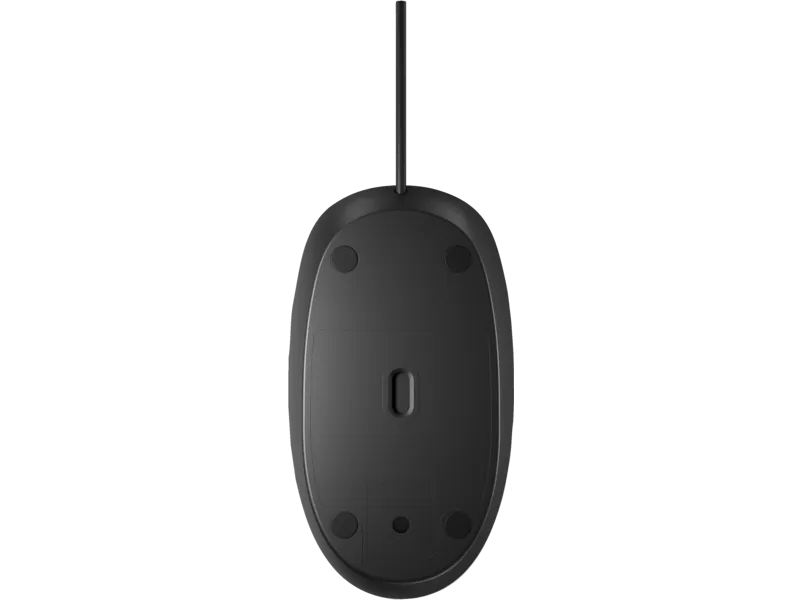 MOUSE HP 125 ALAMBRICO NEGRO, vista 3